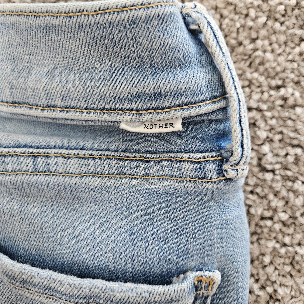 Mother Jeans Women's 27 Blue The Mid Rise Dazzler Ankle In The Blink Of An Eye - Picture 3 of 13